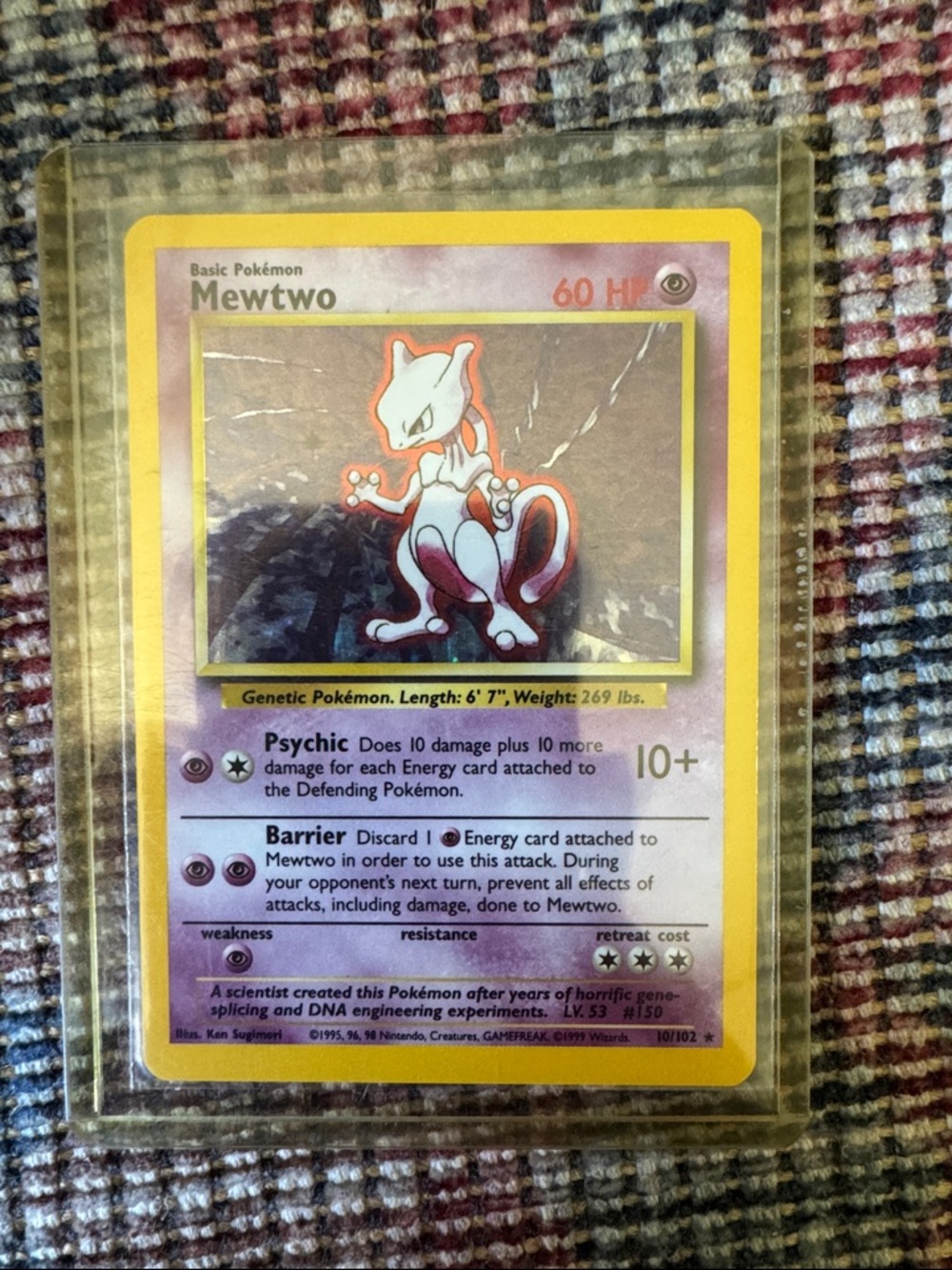 Holographic Mewtwo Pokémon Card